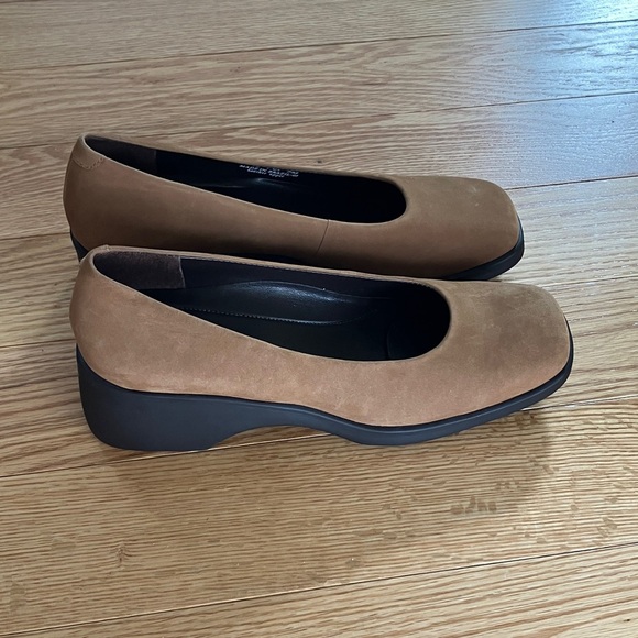 NWT Rockport Women's Leather Brown Square Toe Shoes - Picture 3 of 9